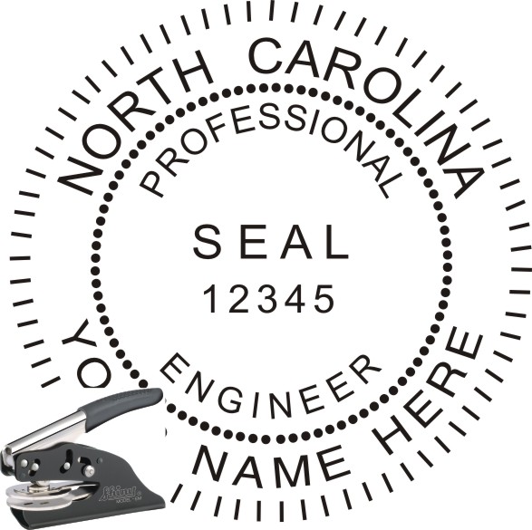NORTH CAROLINA ENGINEER SEAL EMBOSSER SEAL